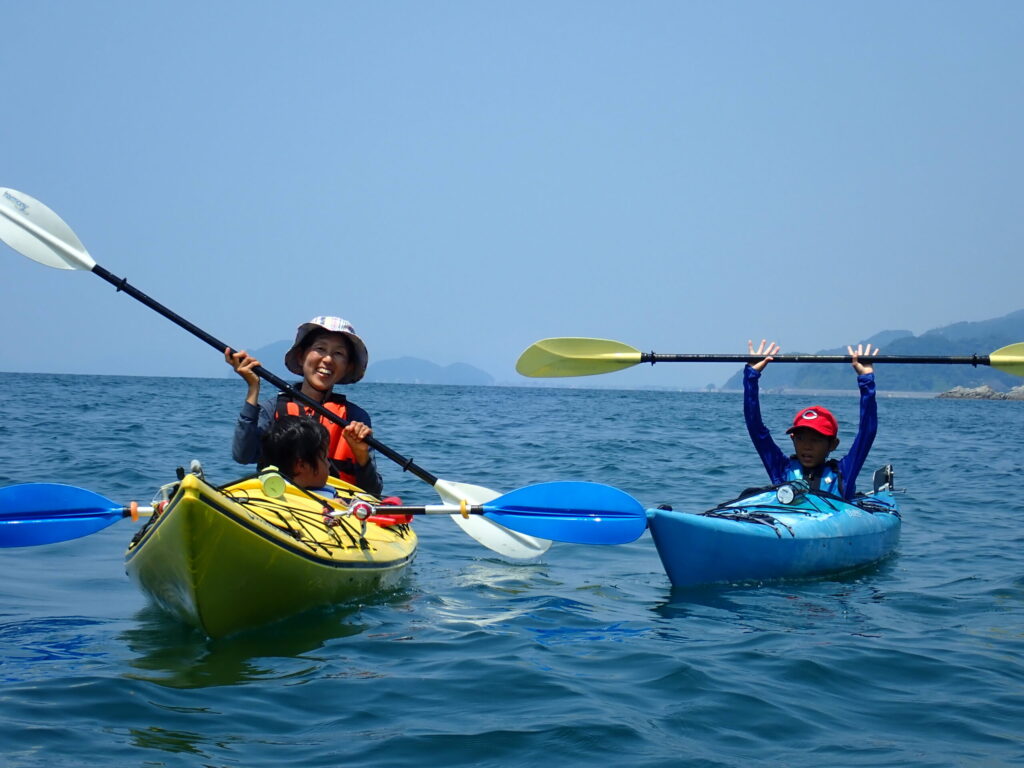 親子シーカヤックツアーの写真