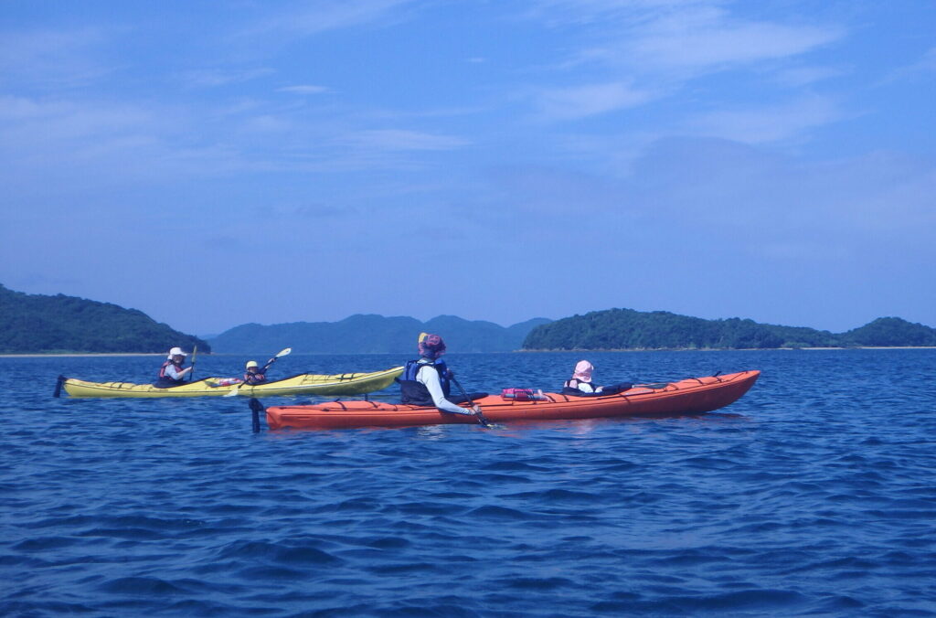 シーカヤックツーリングの写真